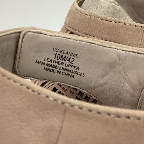Vince Camuto - Women's Sz 10(M) Tan/Beige Leather Cone Heel - VC-KEANNIE - Picture 12 of 16